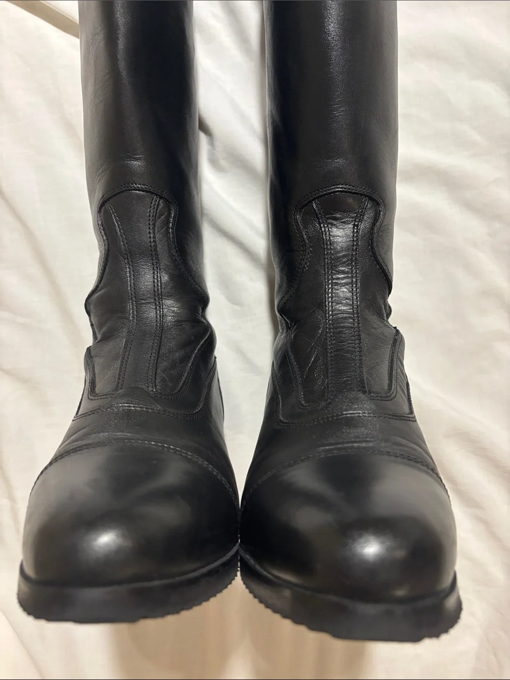 Tredstep Donatello Tall Black Leather Riding Boots with Side Zip